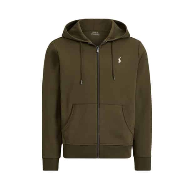 Ralph Lauren zip up green hoodie