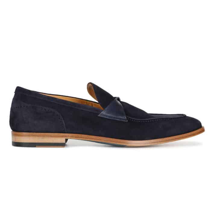 STEMAR MALTA NAVY SUEDE LOAFER | Menswear Online