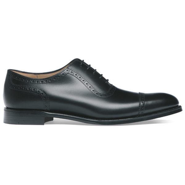 cheaney fenchurch oxford in black calf leather leather sole p32 1267 image