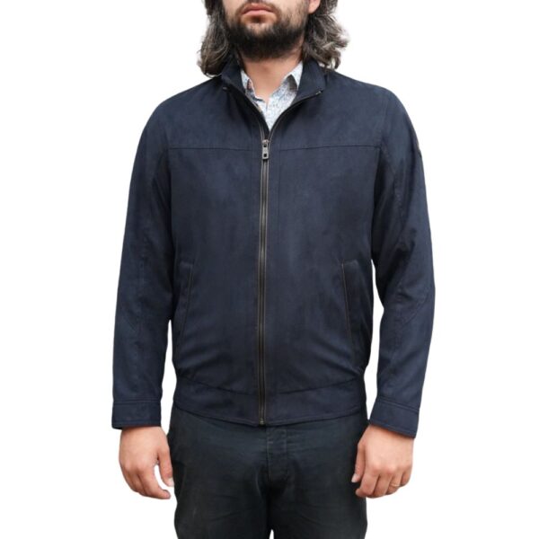 Bugatti Suede Navy Blouson Jacket