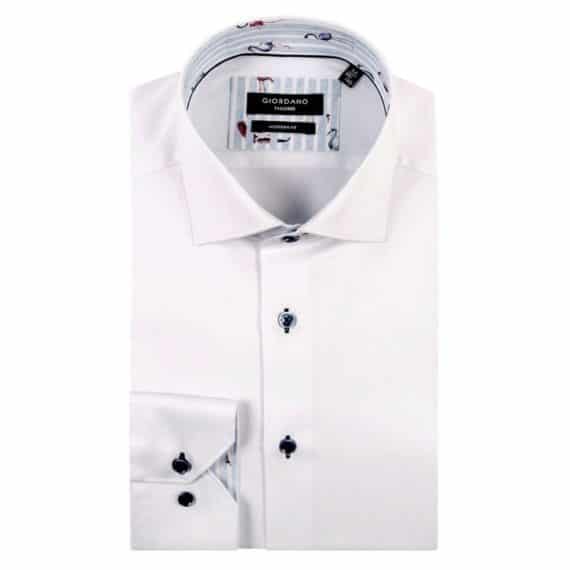 GIORDANO MODERN KENT WHITE SHIRT | Menswear Online