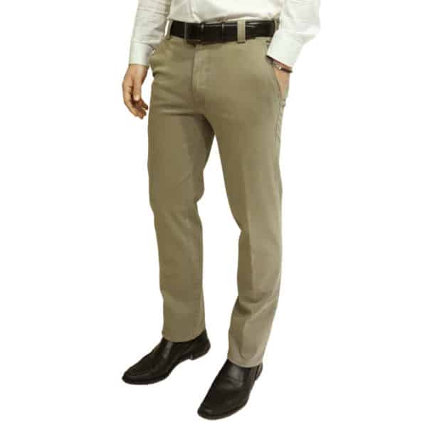 Meyer New York Cotton Camel Chinos side