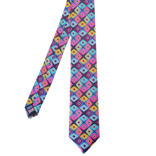 Van Buck Multi Colour Big Diamond Pattern Tie 1