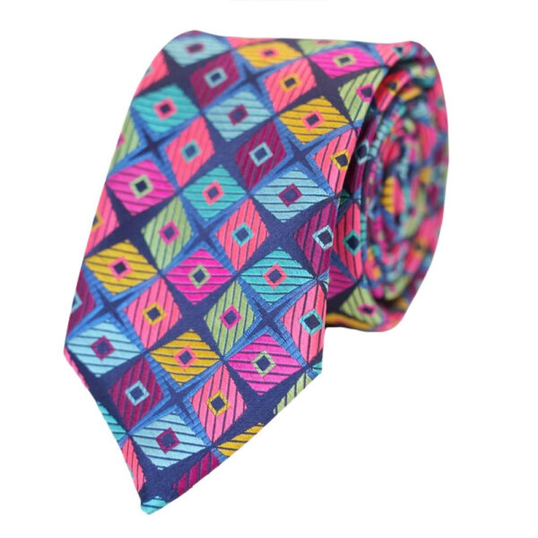 Van Buck Multi Colour Big Diamond Pattern Tie