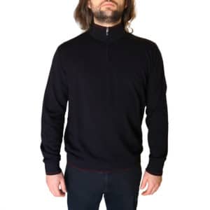 Armani half hot sale zip sweater