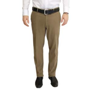 Canali Taupe Soft Cotton Chinos | Menswear Online