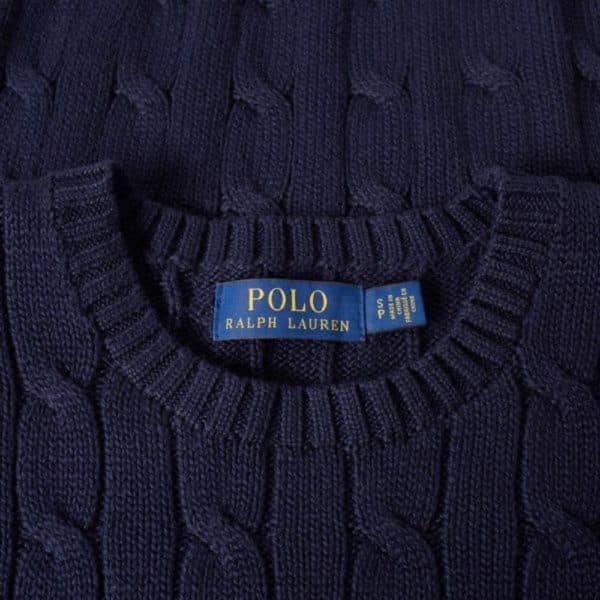 POLO RALPH LAUREN NAVY Cable Knit JUMPER 2