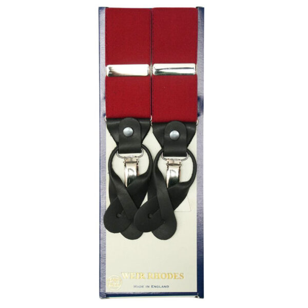 WARWICKS Red Braces/Suspenders