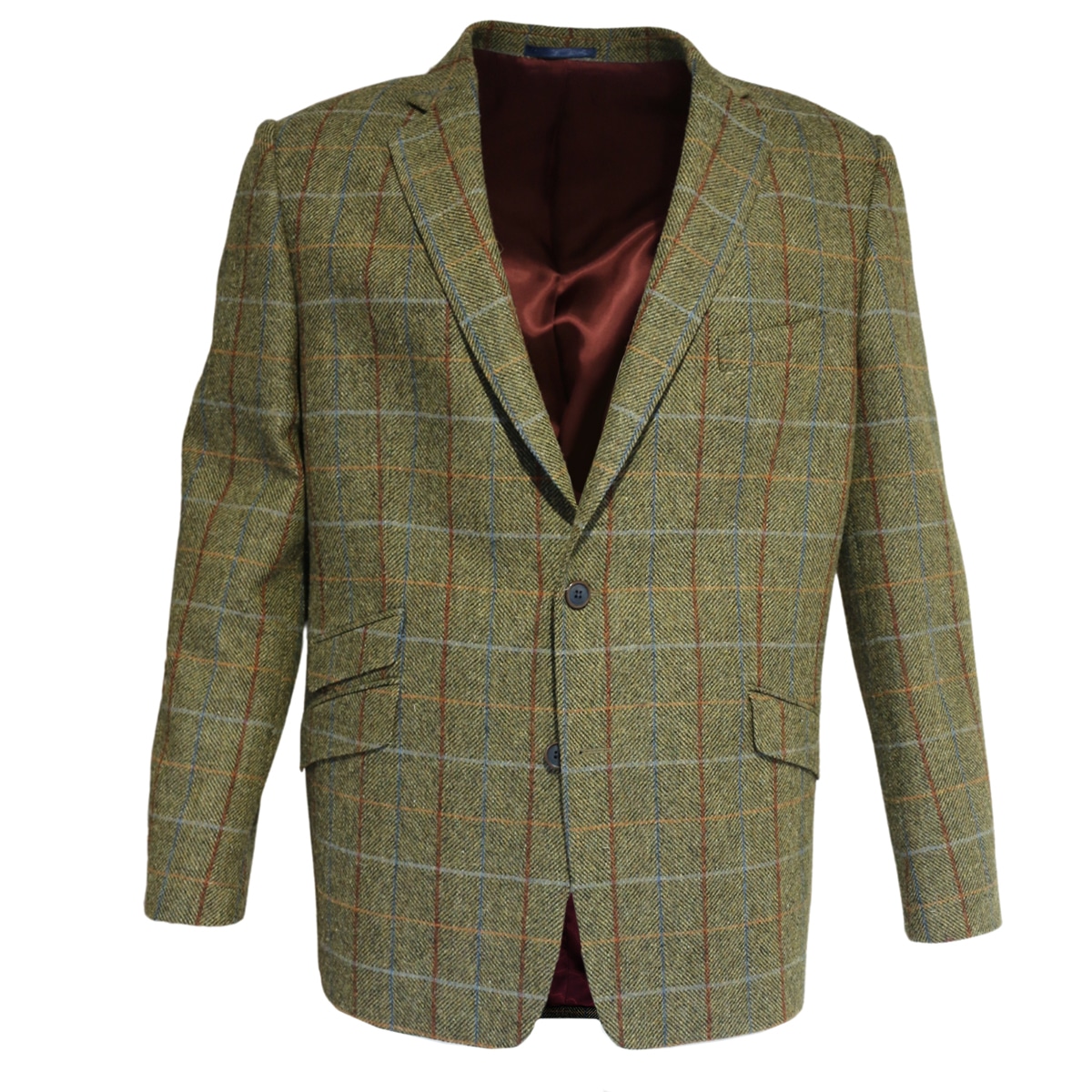 WARWICKS Green HerringBONE WINDOWPANE Jacket | Menswear Online