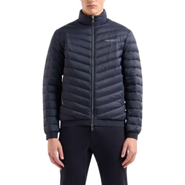 ARMANI EXCHANGE Padded Down Navy Puffer Jacket - Image 2