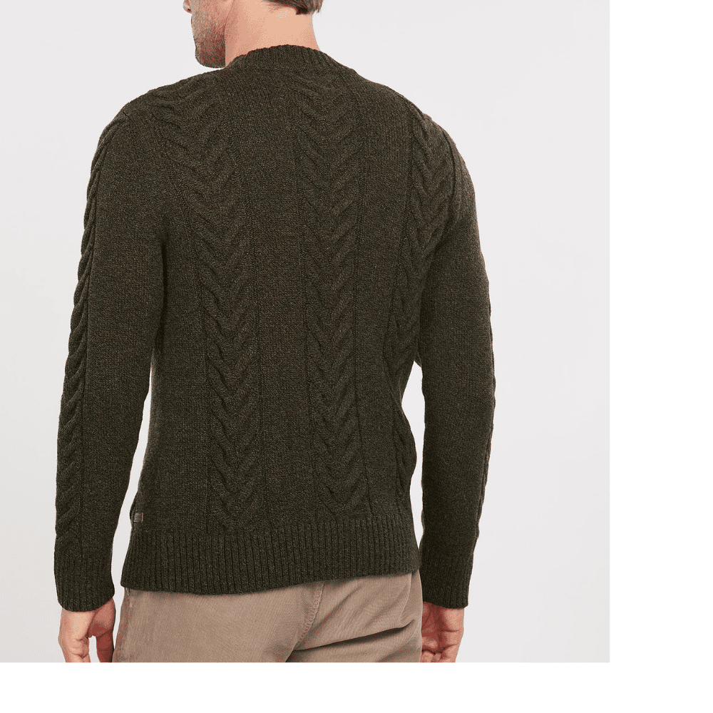 barbour cable knit cardigan