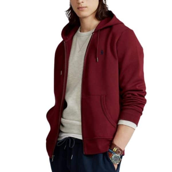 Ralph Lauren Red zip hoodie