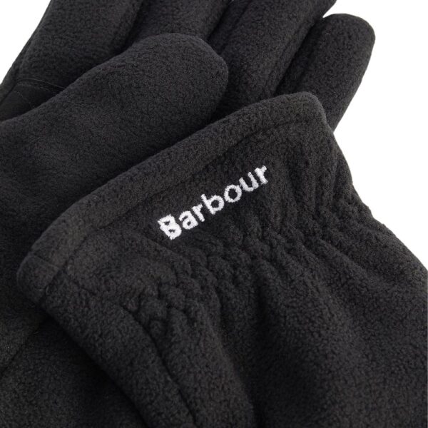 BARBOUR Coalford Black Fleece Gloves 2