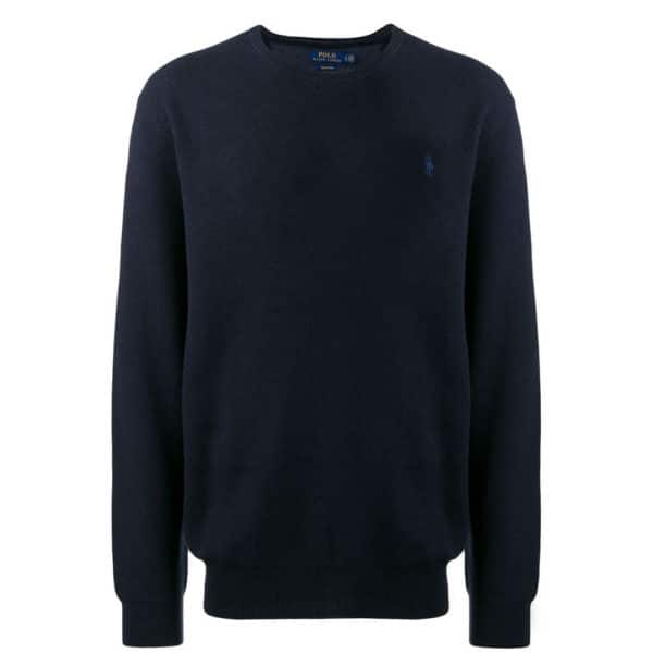 Ralph Lauren Navy Crew Neck Jumper Front