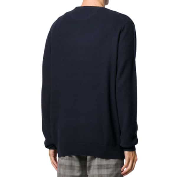 Ralph Lauren Navy Crew Neck Jumper Rear