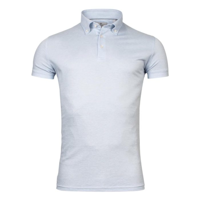 Thomas Maine Jersey Light Blue Polo Shirt | Menswear Online