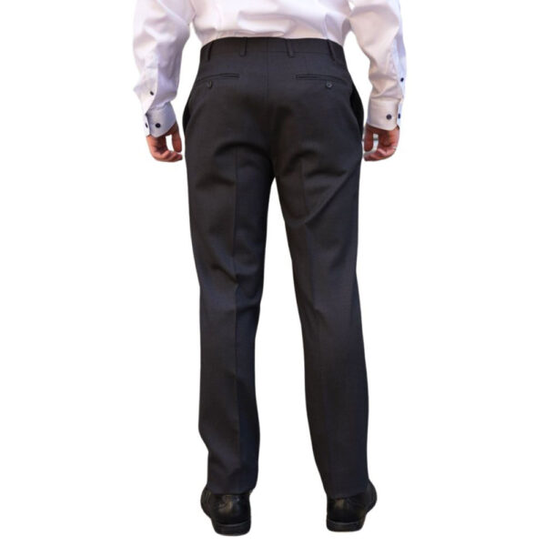 Canali Soft Grey Wool Formal Trousers - Image 3