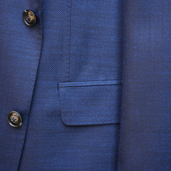 Eduard Dressler Blue Smart Jacket close up