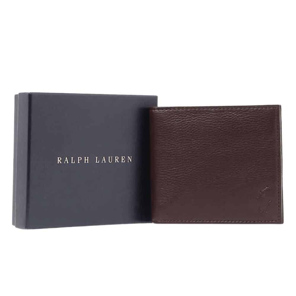 Polo ralph lauren brown wallet best sale