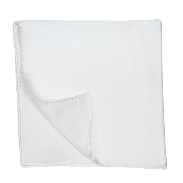 Warwicks White Pocket Square