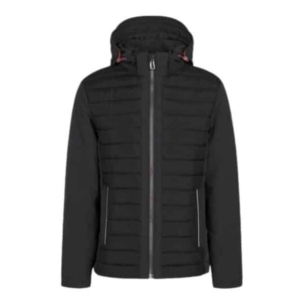 Bugatti Flexcity Hooded Black Puffer Jacket