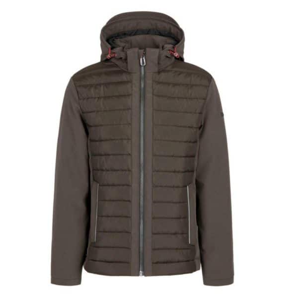 Bugatti Flexcity Hooded Khaki Puffer Jacket