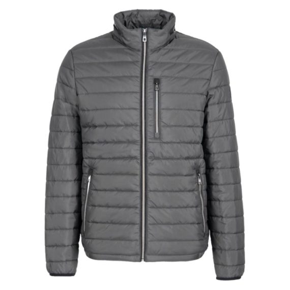 BUGATTI Lightweight Quilted Air-Series Charcoal Jacket | Menswear Online