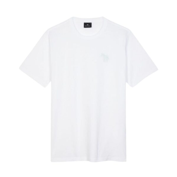 Paul Smith White T Shirt Rub Logo Front