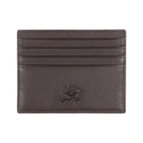 Paul Shark Leather Recycled Fabric Card Wallet 2