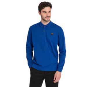 Royal blue polo 2025 shirts long sleeve