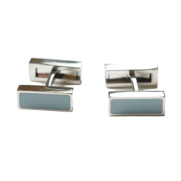 VERITAS BLUE LAPIS FOLDING CUFFLINKS MATCHING ENAMEL