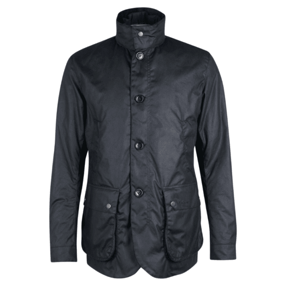 Barbour Century Navy Wax Jacket | Menswear Online