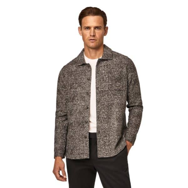 Hackett Glen Check Grey Overshirt 3