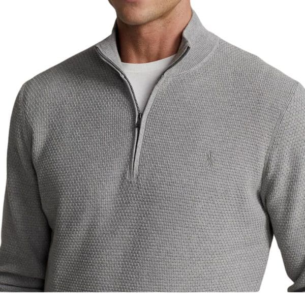 Ralph Grey Sports Half Zip Close