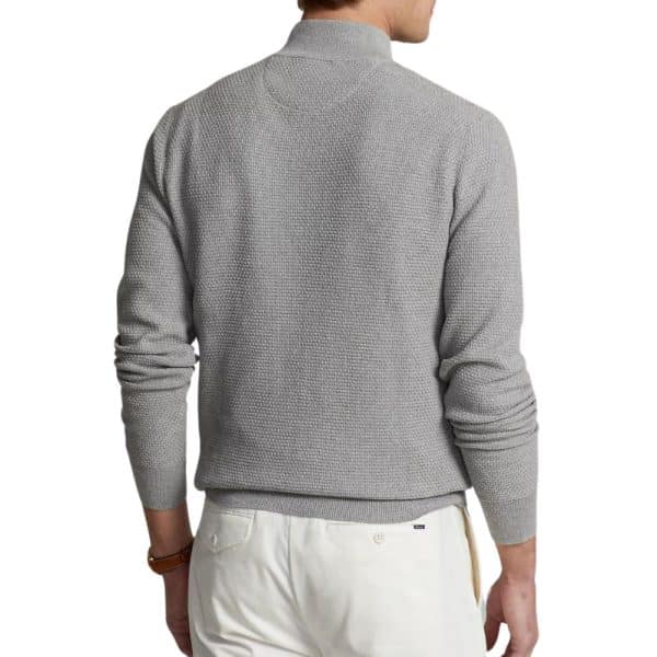 Ralph Grey Sports Half Zip Rear