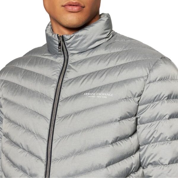 ARMANI EXCHANGE Padded Down Grey Puffer Jacket 3