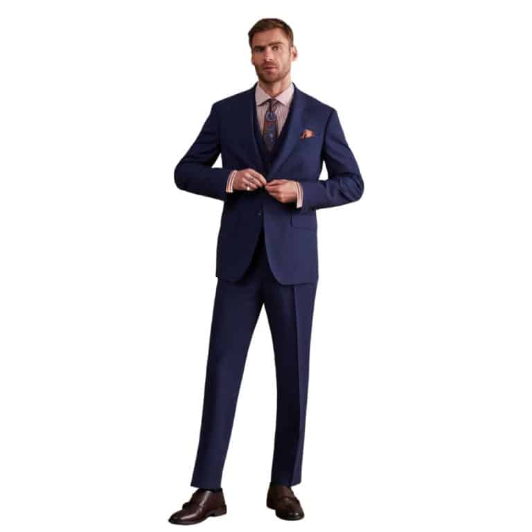 Richard James Mayfair Wilder Plain Navy Suit 