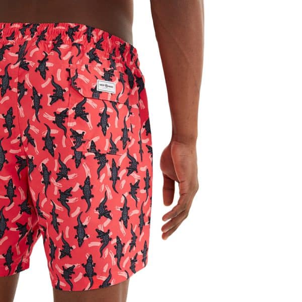 WESTMARK London Crocodile Red Swim Shorts 4