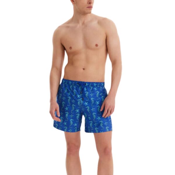 WESTMARK London Seahorse Blue Swim Shorts Menswearonline