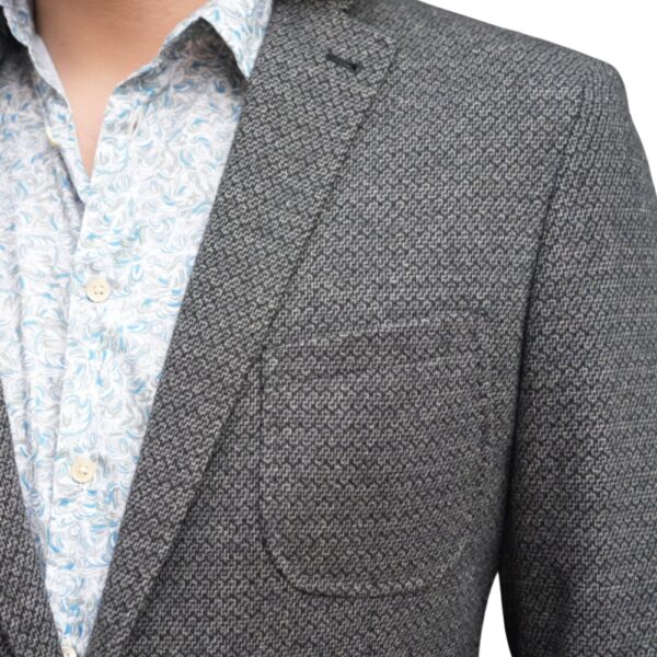 Warwicks Black and Grey Flecked Smart Jacket pocket