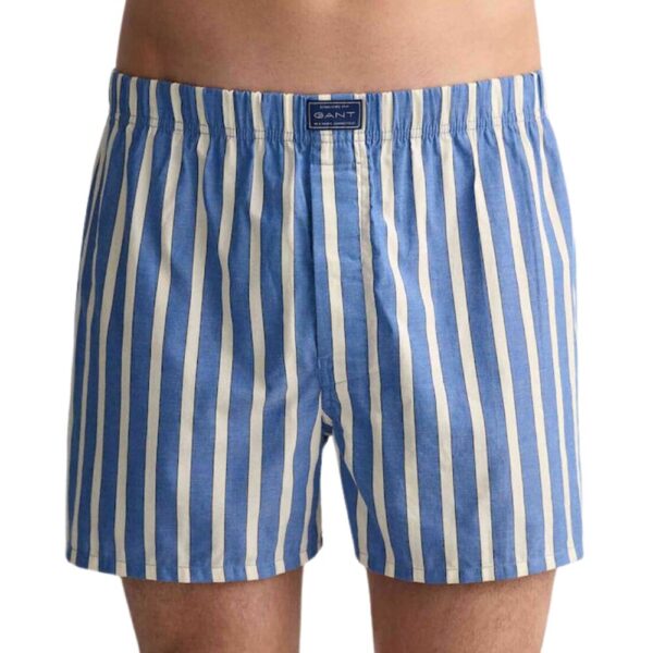 GANT 2 Pack Stripe Check Boxer Shorts