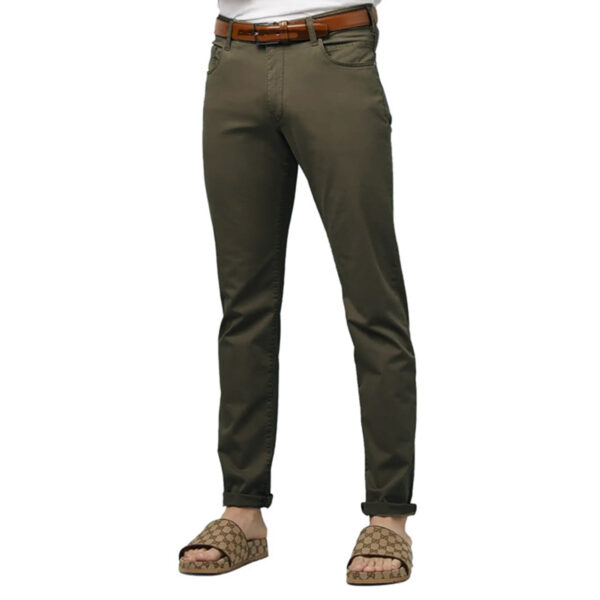 M5 Five Pocket Olive Slim Perfect Fit Jeans 1