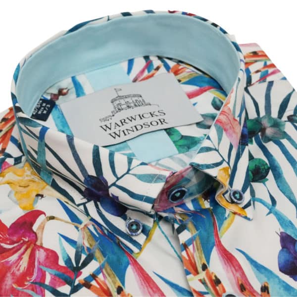 Warwicks shirt tropical collar