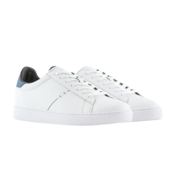 Armani Exchange Leather White Trainers