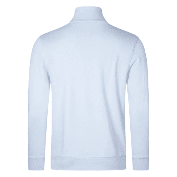 BOSS Zetrust Half zip light blue Rear