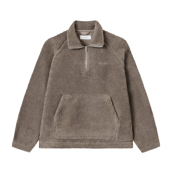 Les Deux Ren Half Zip Mountain Grey Fleece 6