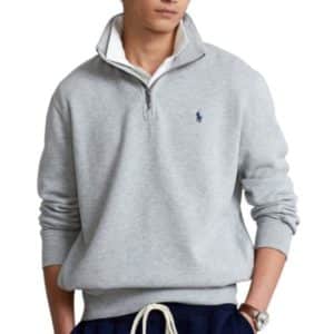 Ralph lauren grey half deals zip