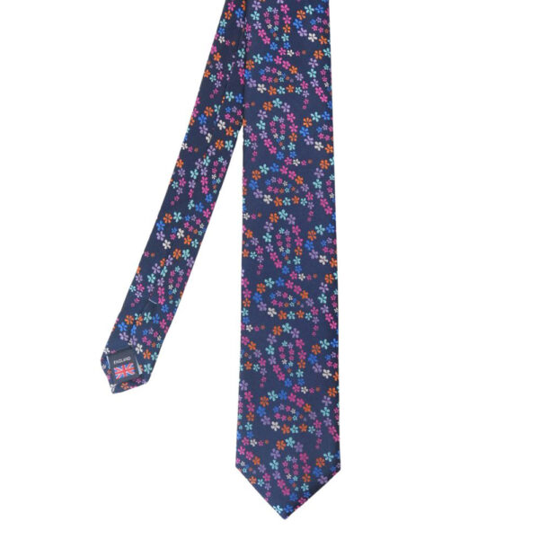 Van Buck Navy Floral Paisley Tie