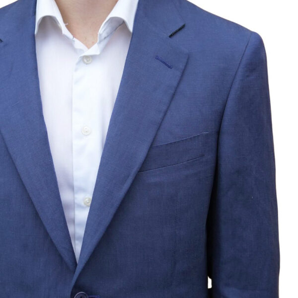 CANALI Charcoal Pinpoint Suit detail