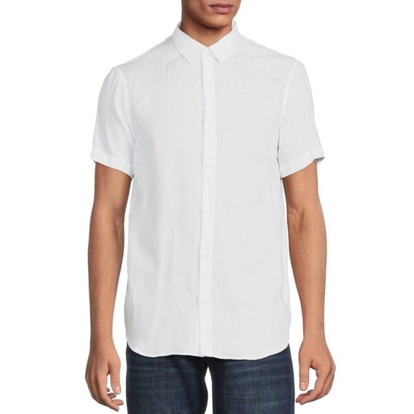 Armani Exchange Academy White Short Sleeve Shirt 2